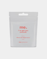 Model wears Silicone Gel Covers Nipple Covers in Nude. On body front view