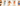 Five images of a woman wearing different lingerie pieces against a plain background.
