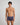 Bold Stripe Mens Trunk in PEACOAT/PLUM STRIPE. Feature shot