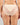 Model wears Laurel High Cut Brief in LATTE. On body back view