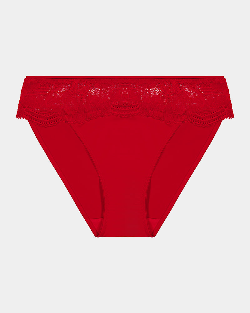 Lumiere Bikini in SALSA. Flat lay front view