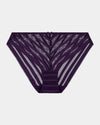 Lola Bikini in PURPLE VELVET. Flat lay front view
