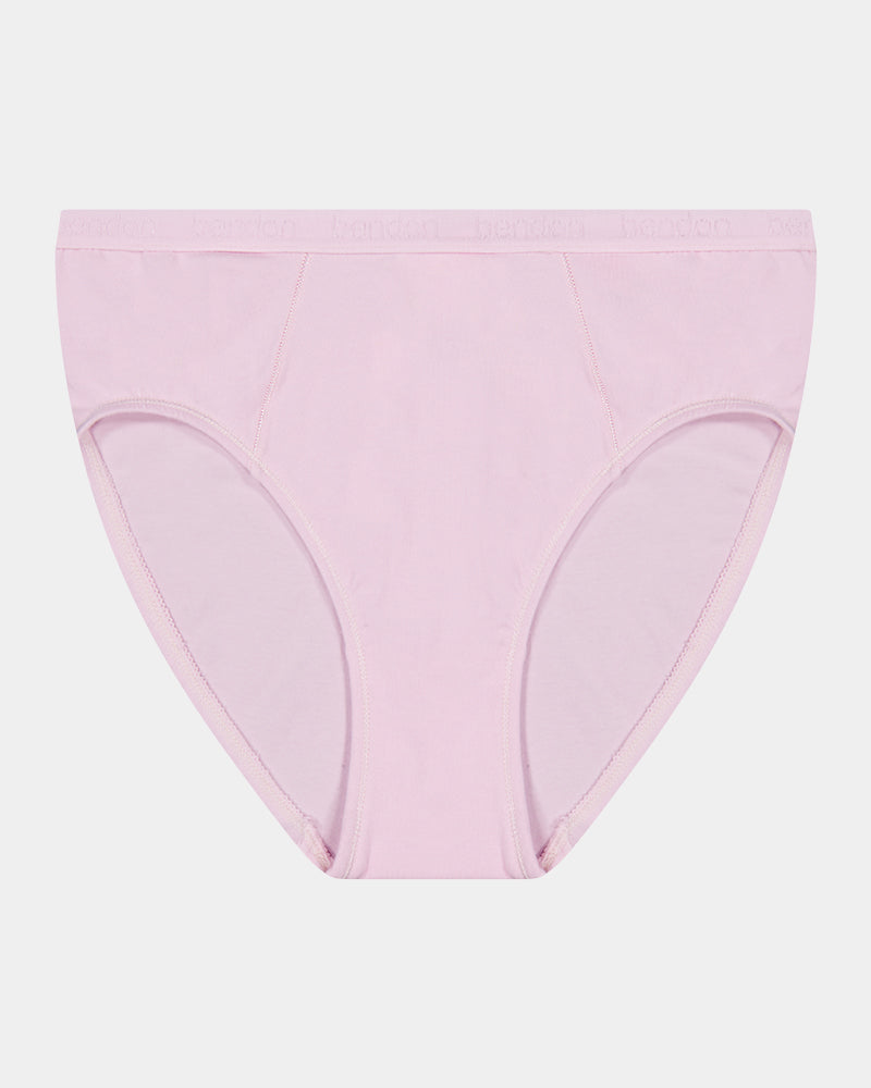 Body Cotton High Cut Brief in FESTIVAL BLOOM. Flat lay front view