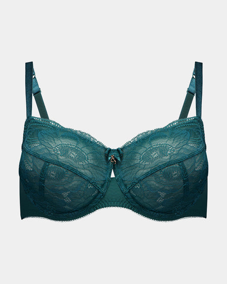 Muse Underwire Bra in MEDITERRANEA. Flat lay front view