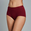 Body Cotton Full Brief Twin Pack in RHUBARB/LINEN. Feature shot