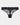 All Lacey Thong in BLACK. Flat lay front view