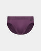 Bamboo Mens Brief in PLUM PERFECT. Flat lay front view
