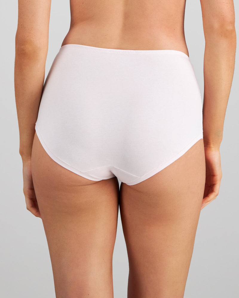 Model wears Embrace Full Brief in FESTIVAL BLOOM. On body back view