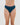 Model wears Cotton And Lace Thong in REFLECTING POND. On body front view