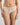 Model wears Embrace Bikini in TRANSPARENT YELLOW. On body front view