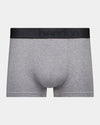 Everyday Essential Mens Trunk in GREY MARL. Flat lay front view