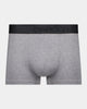 Everyday Essential Mens Trunk in GREY MARL. Flat lay front view