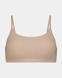 Extra-Ordinary Crop Top in LATTE. Flat lay front view