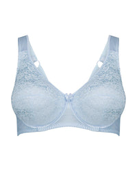 Charlotte Underwire Bra in SKYWAY. Flat lay front view