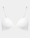 Body Basics Contour Bra in WHITE. Flat lay front view