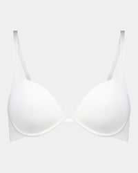 Body Basics Contour Bra in WHITE. Flat lay front view