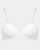 Body Basics Contour Bra in WHITE. Flat lay front view