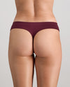 Model wears Seamless Soft Thong in FIG. On body back view