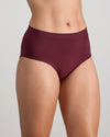 Model wears Seamless Soft Full Brief in FIG. On body side view
