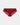 Lace Trim Brazilian in BIKING RED. Flat lay front view