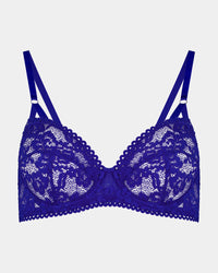 Leonie Underwire Bra in SURF THE WEB. Flat lay front view