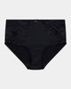 Twilight Express Full Brief in BLACK. Flat lay front view