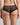 Model wears My Fit Lace Brazilian in BLACK. On body back view