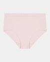 Seamless Soft Full Brief in ICY PINK. Flat lay front view