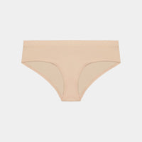 Rebecca High Waisted Brief in CAMEO ROSE. Flat lay front view