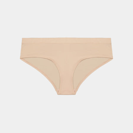 Rebecca High Waisted Brief in CAMEO ROSE. Flat lay front view