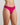 Model wears Extra-Ordinary Thong in FANTASY FUCHSIA. On body side view