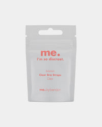 Model wears Clear Straps Bra + Lingerie Solutions in CLEAR. On body front view