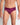 Model wears Bamboo Mens Brief in MAGENTA PURPLE. On body front view