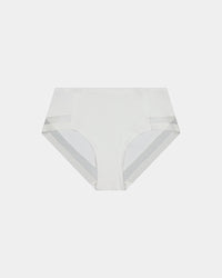 Comfit Collection Midi in WHITE. Flat lay front view