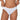 Model wears Body Cotton Bikini in WHITE. On body front view
