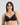 Model wears Embrace Contour Bra in BLACK. On body front view