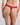 Model wears Lucille Thong in JAZZY. On body back view