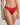 Model wears Adoration Thong in SALSA. On body side view