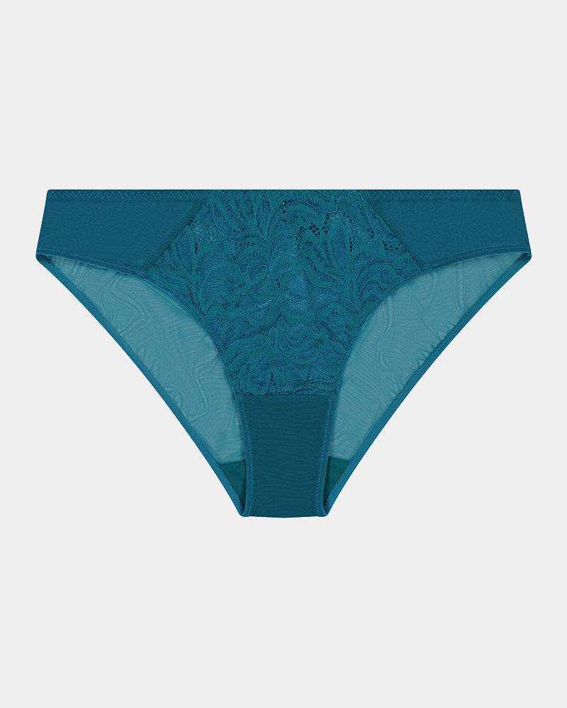 Celeste Bikini in EVERGLADE. Flat lay front view