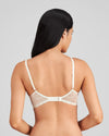 Model wears Wistful Bloom Underwire Bra in LATTE/EGRET. On body back view