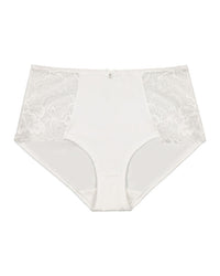 Embrace Full Brief in WHITE. Flat lay front view