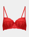 Sofia Underwire Bra in SALSA. Flat lay front view