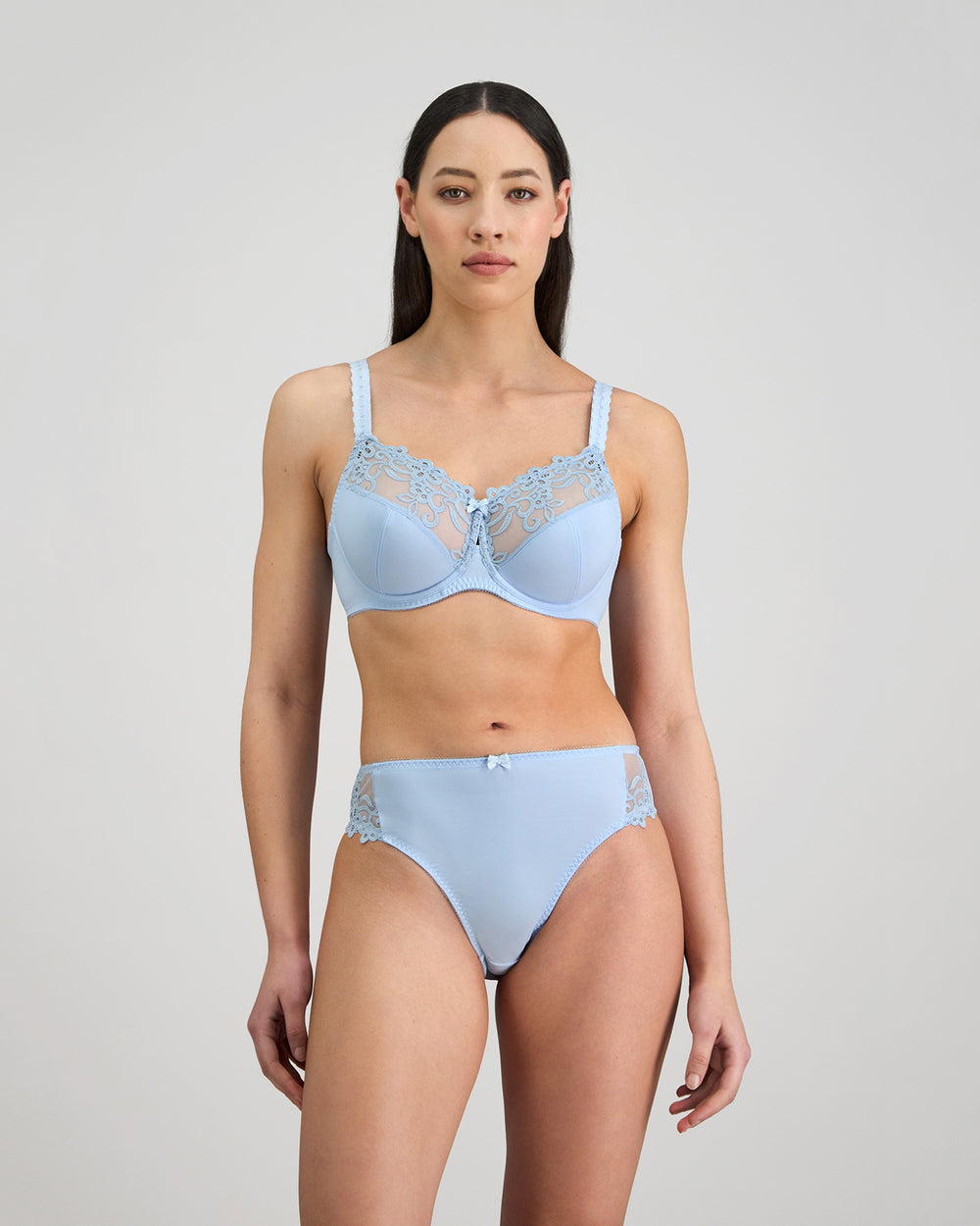 Coral High Cut Brief in SKYWAY. Feature shot