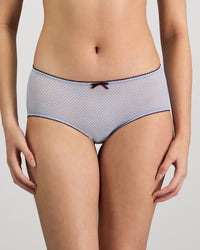 Model wears Harmony 2.0 Midi in SKYWAY/FIG. On body front view