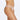 Model wears Captivate Me Thong in NUDE INTIME. On body side view