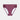 Rose Dot High Cut Brief in GRAPE WINE/ROSE CLOUD. Flat lay front view
