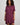 Belle Bamboo Nightie in FIG. Flat lay back view