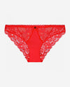 Delightfully So Bikini in SALSA. Flat lay front view