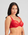 Model wears Giuliana Underwire Bra in SALSA. On body side view