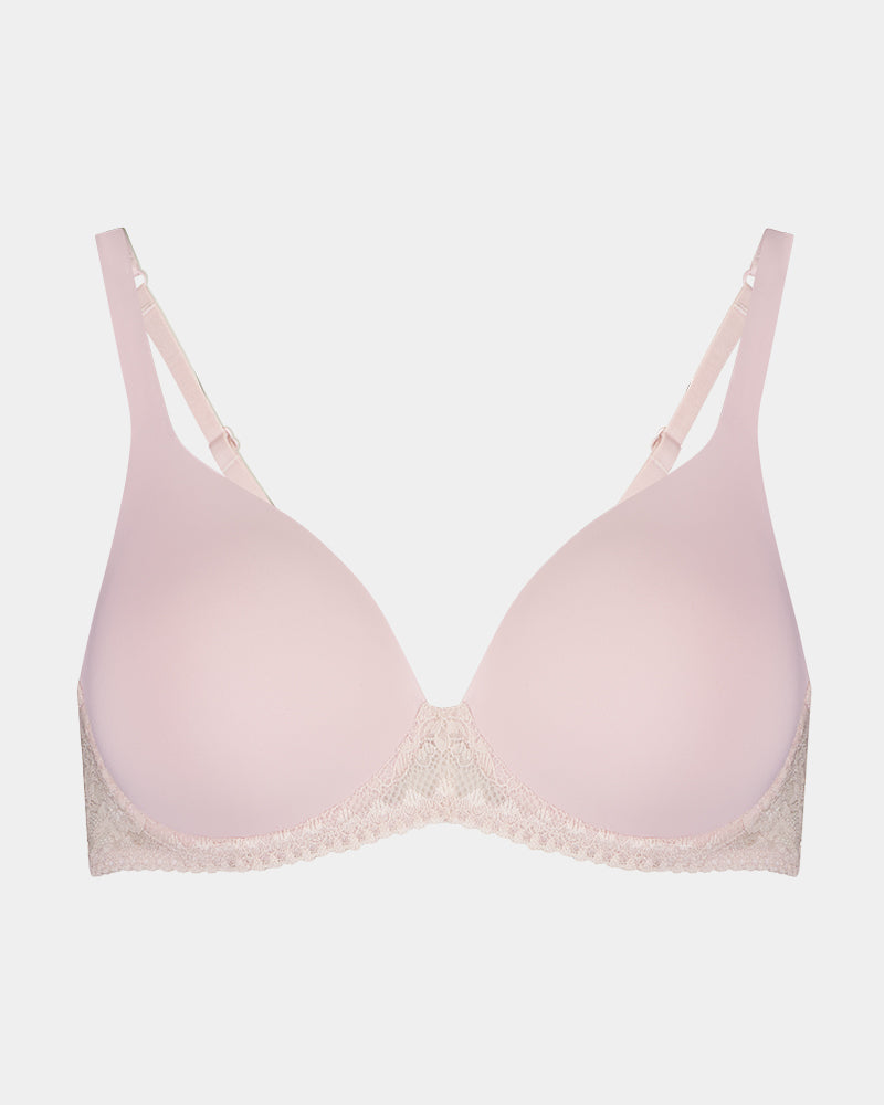 Bendon Dream-Fit Contour Bra in PALE LILAC. Flat lay front view